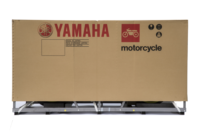 Package with Yamaha motorcycle